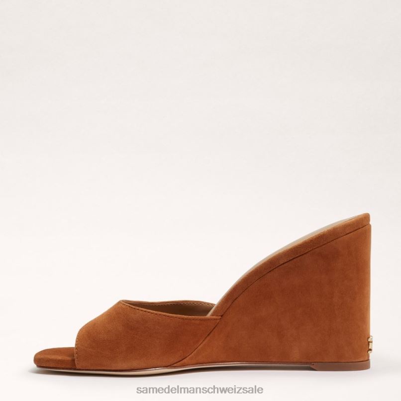 CH Sam Edelman Frauen Merrick Keilsandale braunes Wildleder X2J86614 Schuhwerk