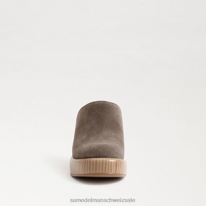 CH Sam Edelman Frauen Shiloh-Pantoletten mit Absatz Wüstenoliven-Wildleder X2J86716 Schuhwerk