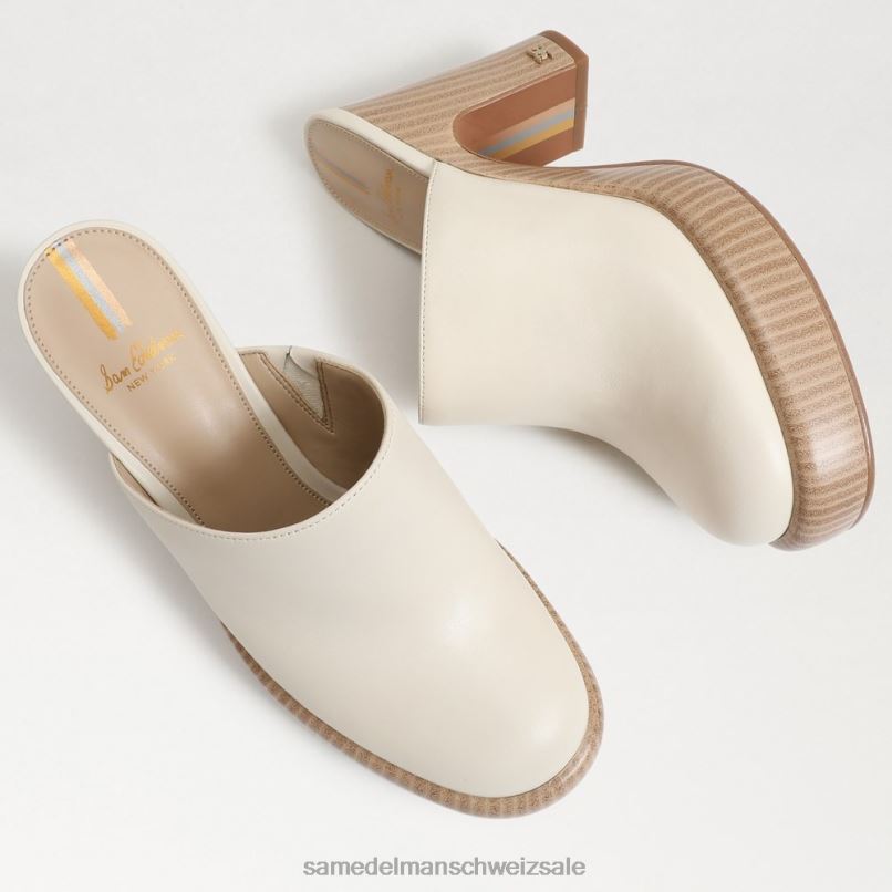 CH Sam Edelman Frauen Shiloh-Pantoletten mit Absatz modernes Elfenbein X2J86715 Schuhwerk