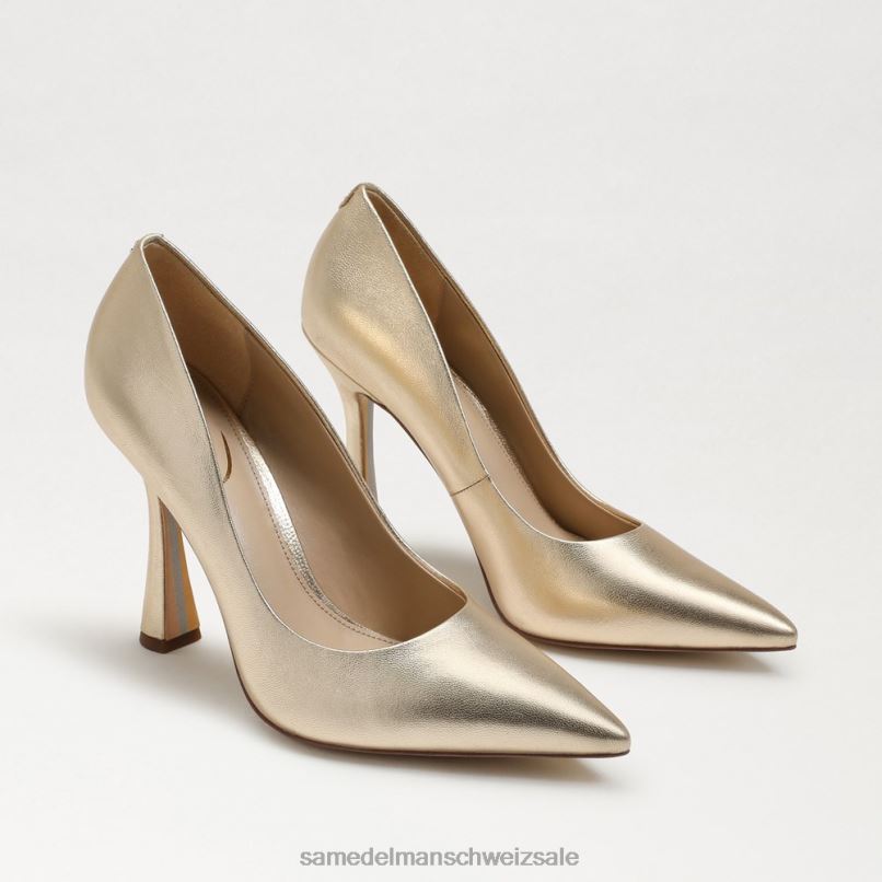 CH Sam Edelman Frauen Antonia spitze Zehenpumpe Gold Blatt X2J86836 Schuhwerk