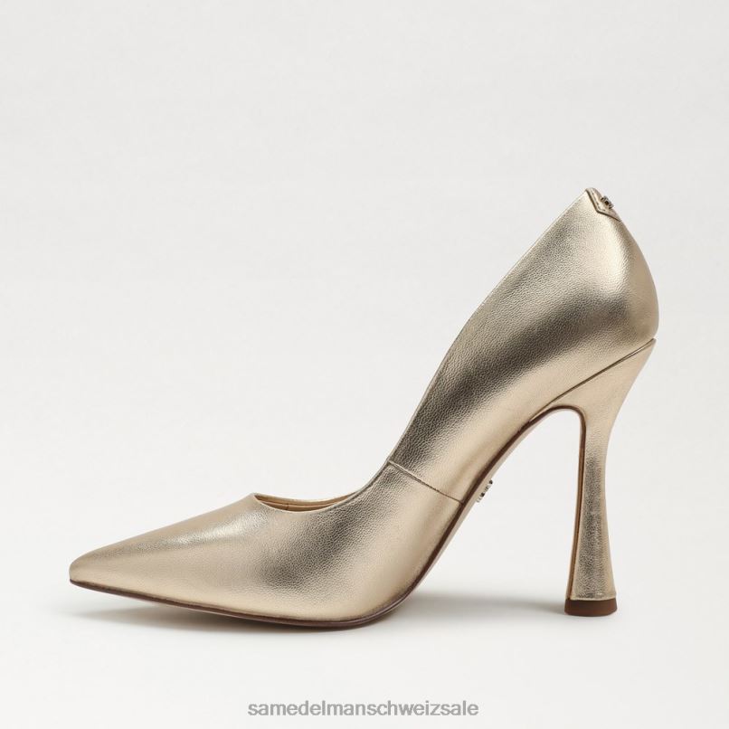 CH Sam Edelman Frauen Antonia spitze Zehenpumpe Gold Blatt X2J86836 Schuhwerk