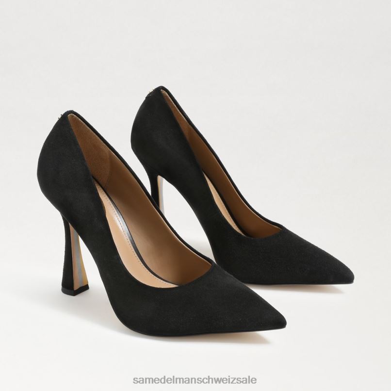 CH Sam Edelman Frauen Antonia spitze Zehenpumpe schwarzes Wildleder X2J86841 Schuhwerk