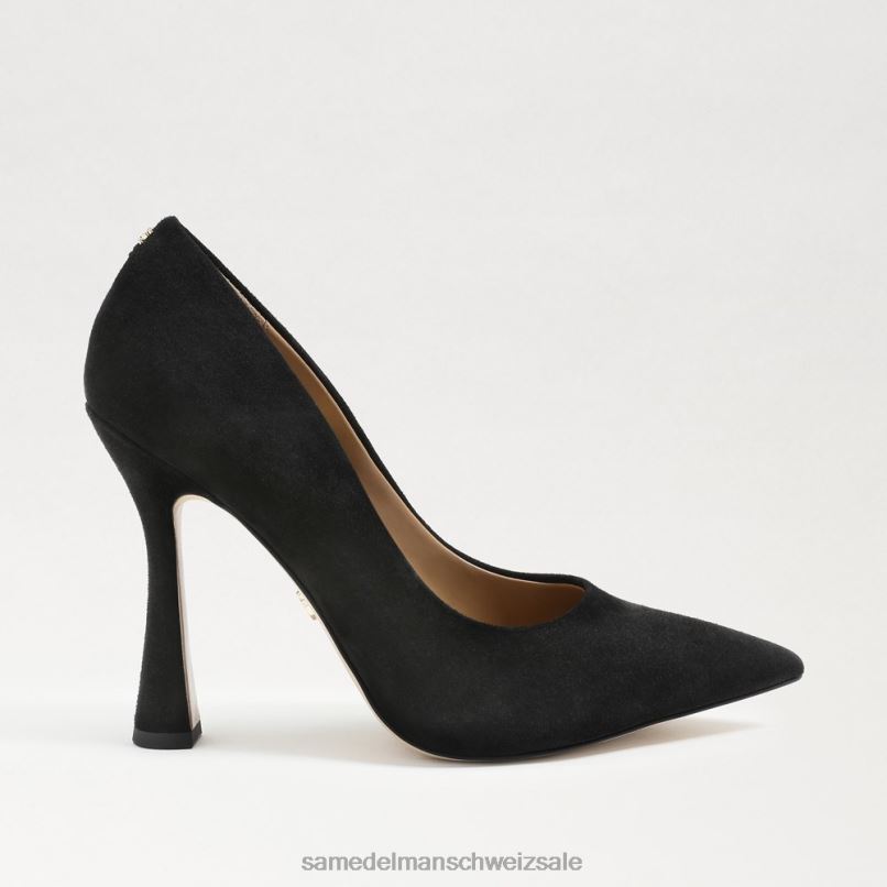 CH Sam Edelman Frauen Antonia spitze Zehenpumpe schwarzes Wildleder X2J86841 Schuhwerk