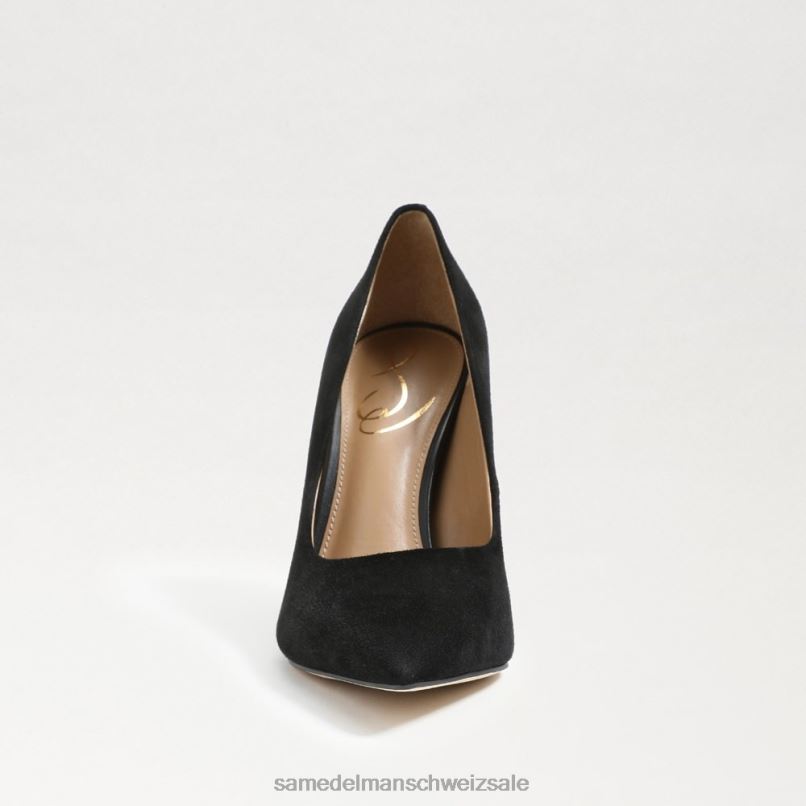 CH Sam Edelman Frauen Antonia spitze Zehenpumpe schwarzes Wildleder X2J86841 Schuhwerk
