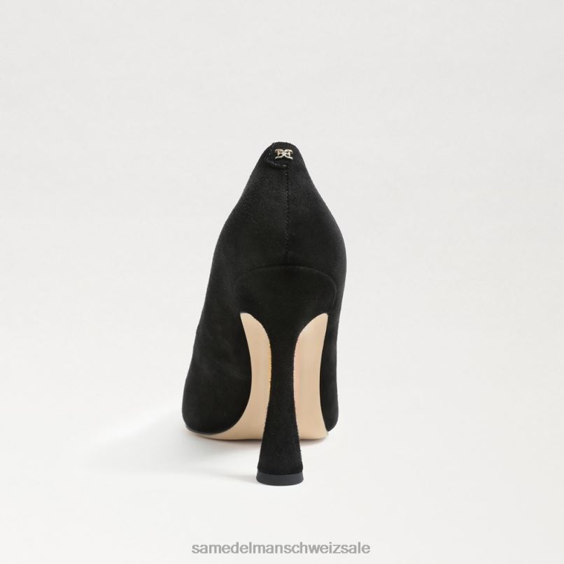 CH Sam Edelman Frauen Antonia spitze Zehenpumpe schwarzes Wildleder X2J86841 Schuhwerk