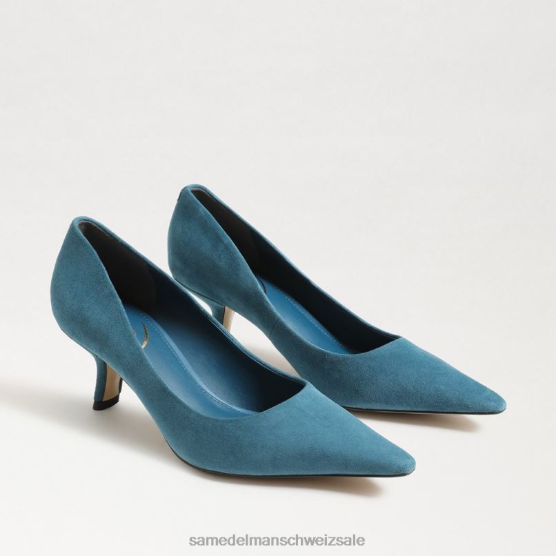 CH Sam Edelman Frauen Bianka Kitten-Heel-Pumpe wildes Indigo X2J86721 Schuhwerk