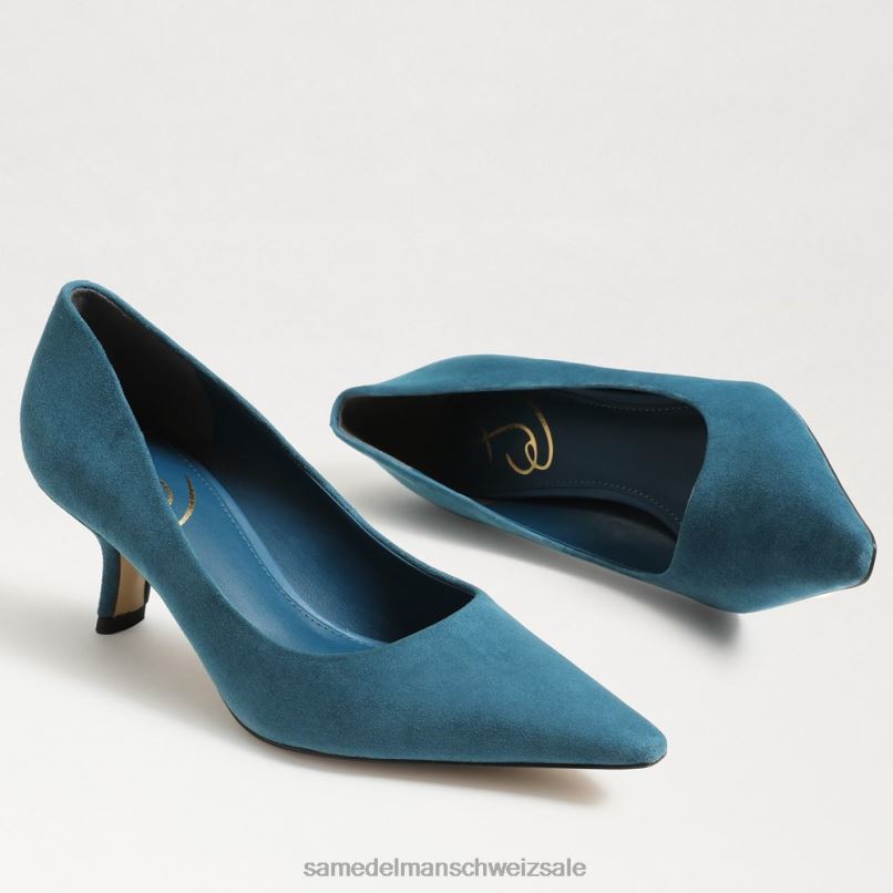 CH Sam Edelman Frauen Bianka Kitten-Heel-Pumpe wildes Indigo X2J86721 Schuhwerk