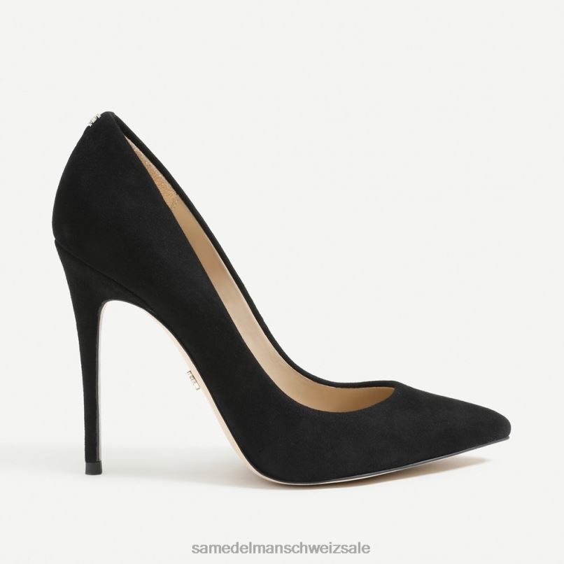 CH Sam Edelman Frauen Danna spitzer Zehenabsatz schwarzes Wildleder X2J86413 Schuhwerk