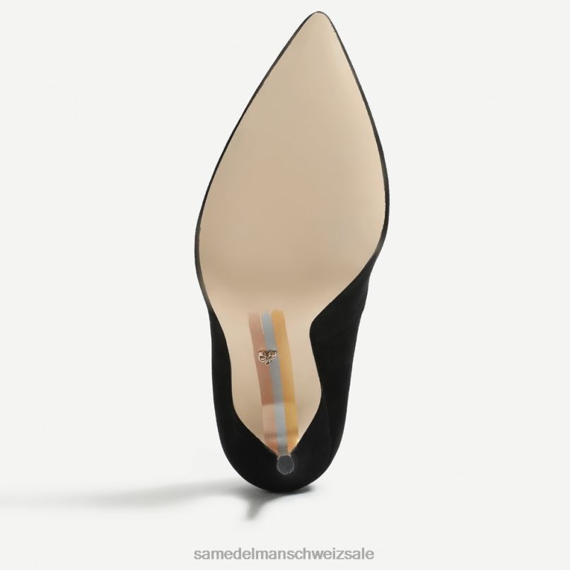 CH Sam Edelman Frauen Danna spitzer Zehenabsatz schwarzes Wildleder X2J86413 Schuhwerk