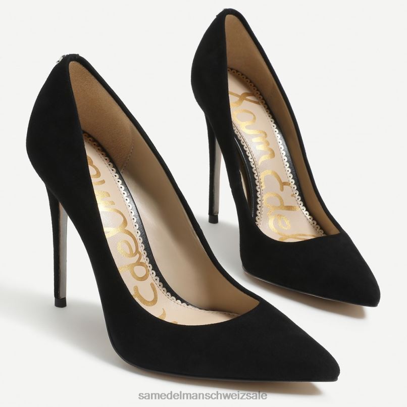 CH Sam Edelman Frauen Danna spitzer Zehenabsatz schwarzes Wildleder X2J86413 Schuhwerk