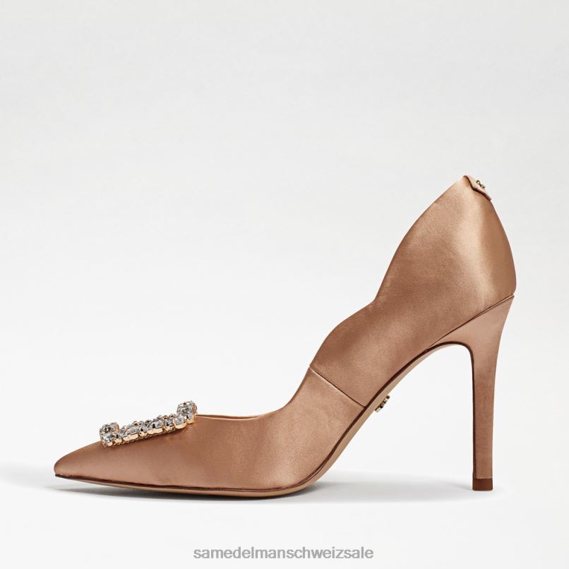 CH Sam Edelman Frauen Harriett spitzer Zehenabsatz Rosa Rouge-Satin X2J86593 Schuhwerk