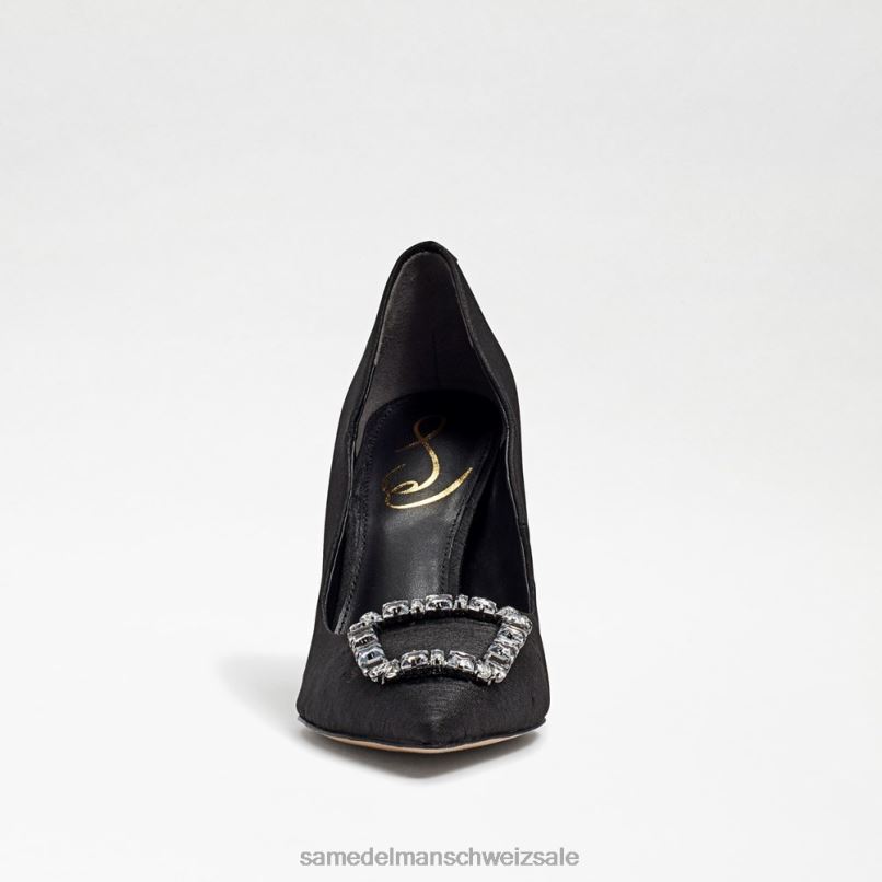 CH Sam Edelman Frauen Harriett spitzer Zehenabsatz schwarze Seide X2J86592 Schuhwerk