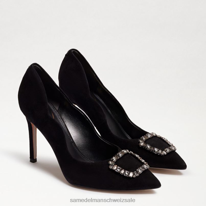 CH Sam Edelman Frauen Harriett spitzer Zehenabsatz schwarzes Wildleder X2J86595 Schuhwerk
