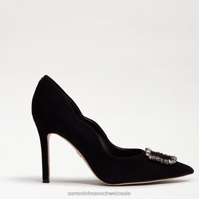 CH Sam Edelman Frauen Harriett spitzer Zehenabsatz schwarzes Wildleder X2J86595 Schuhwerk