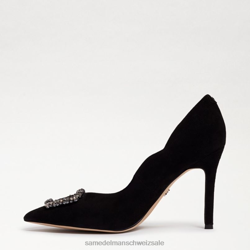 CH Sam Edelman Frauen Harriett spitzer Zehenabsatz schwarzes Wildleder X2J86595 Schuhwerk