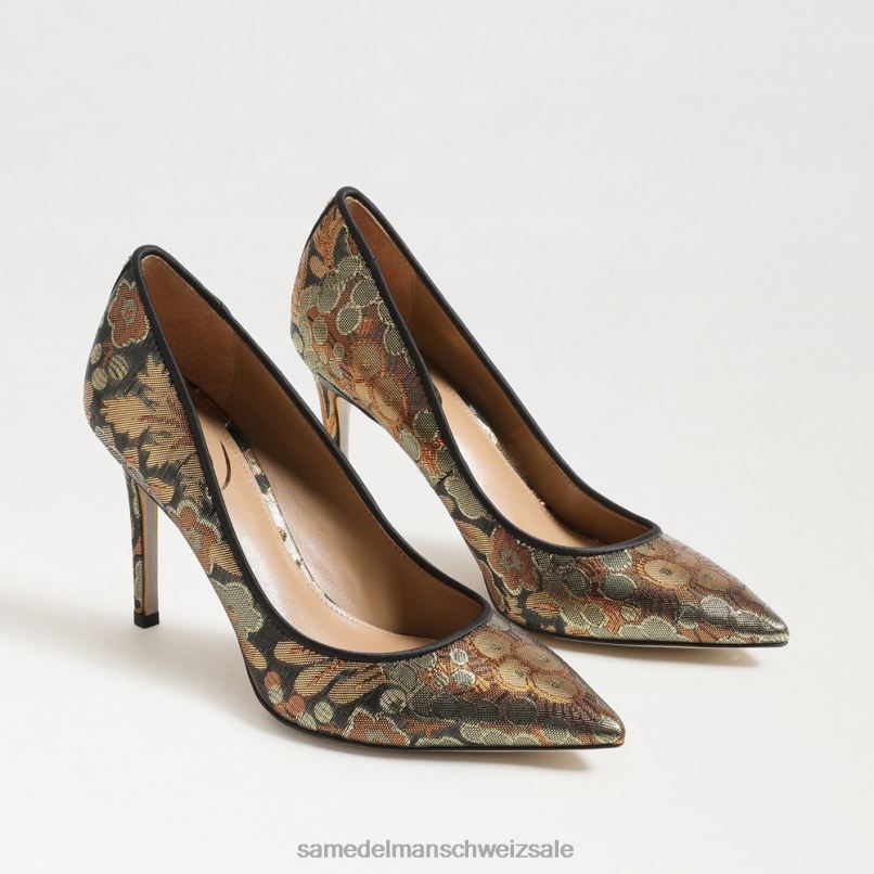 CH Sam Edelman Frauen Haselnussbrauner spitzer Zehenabsatz Bronze X2J86138 Schuhwerk