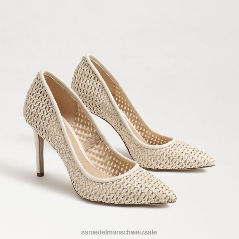 CH Sam Edelman Frauen Haselnussbrauner spitzer Zehenabsatz Elfenbein X2J86139 Schuhwerk
