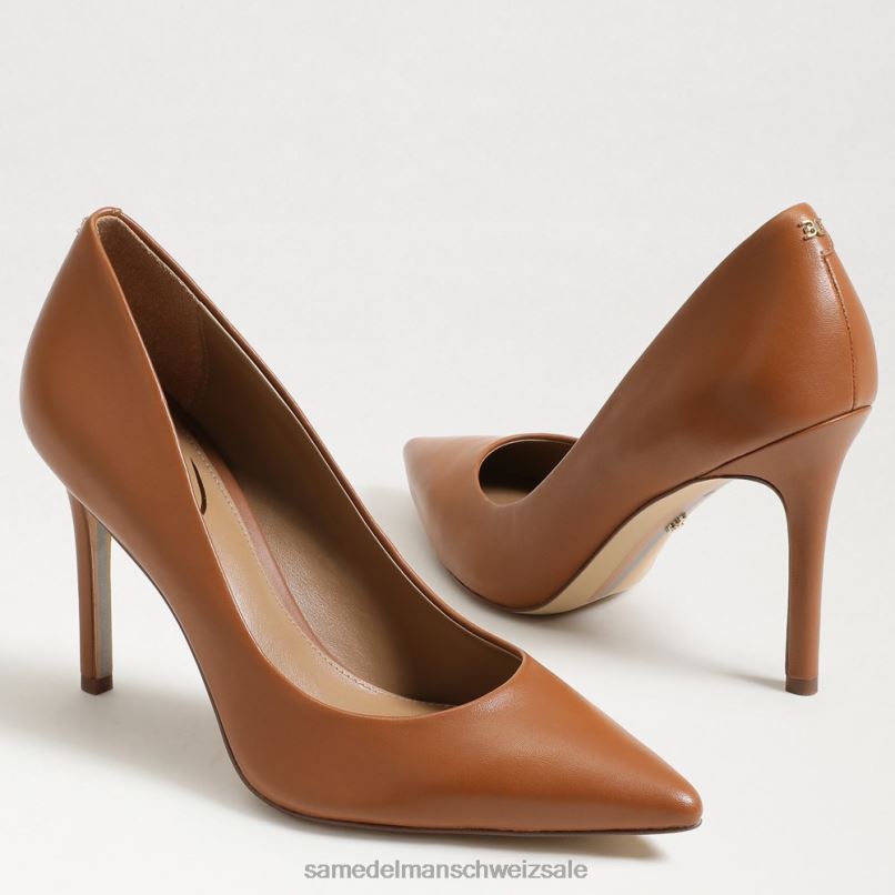 CH Sam Edelman Frauen Haselnussbrauner spitzer Zehenabsatz Sattel X2J86153 Schuhwerk