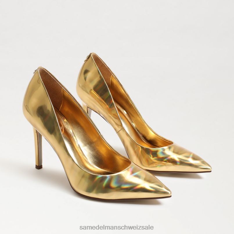 CH Sam Edelman Frauen Haselnussbrauner spitzer Zehenabsatz Vegas Gold X2J86154 Schuhwerk