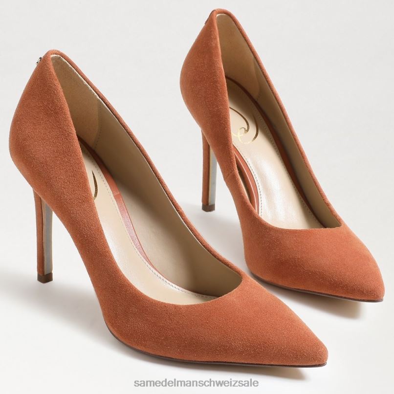 CH Sam Edelman Frauen Haselnussbrauner spitzer Zehenabsatz bestäubter Ton X2J86165 Schuhwerk