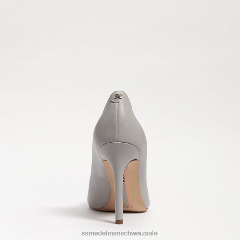 CH Sam Edelman Frauen Haselnussbrauner spitzer Zehenabsatz kieselgraues Leder X2J86151 Schuhwerk