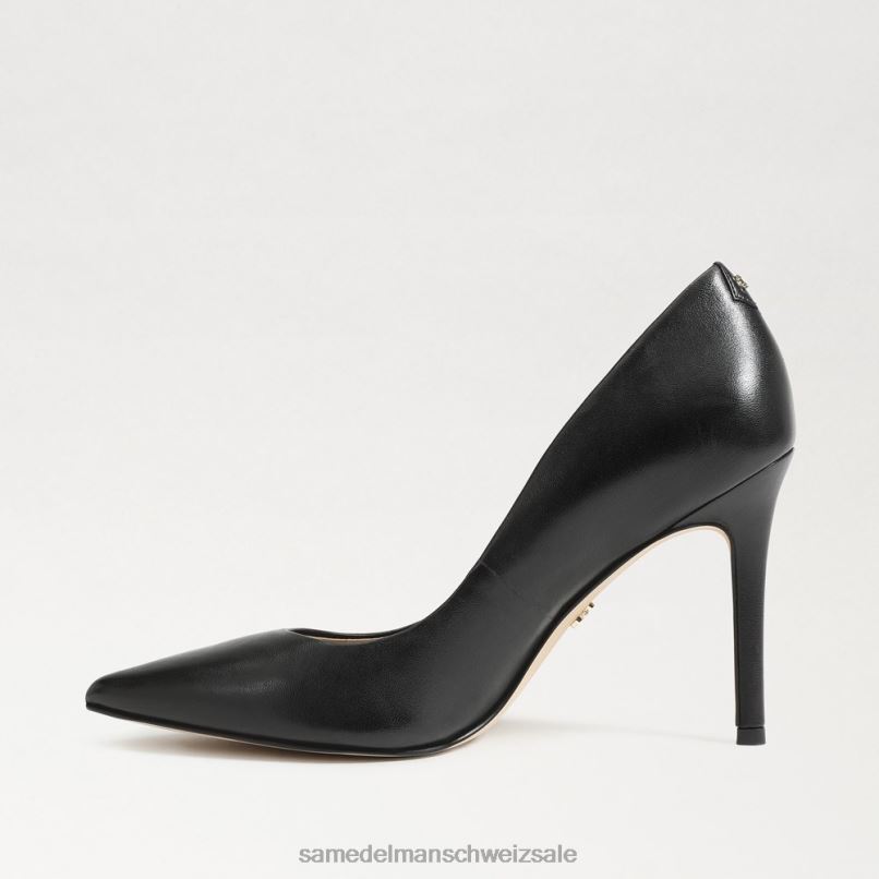 CH Sam Edelman Frauen Haselnussbrauner spitzer Zehenabsatz schwarzes Leder X2J86146 Schuhwerk