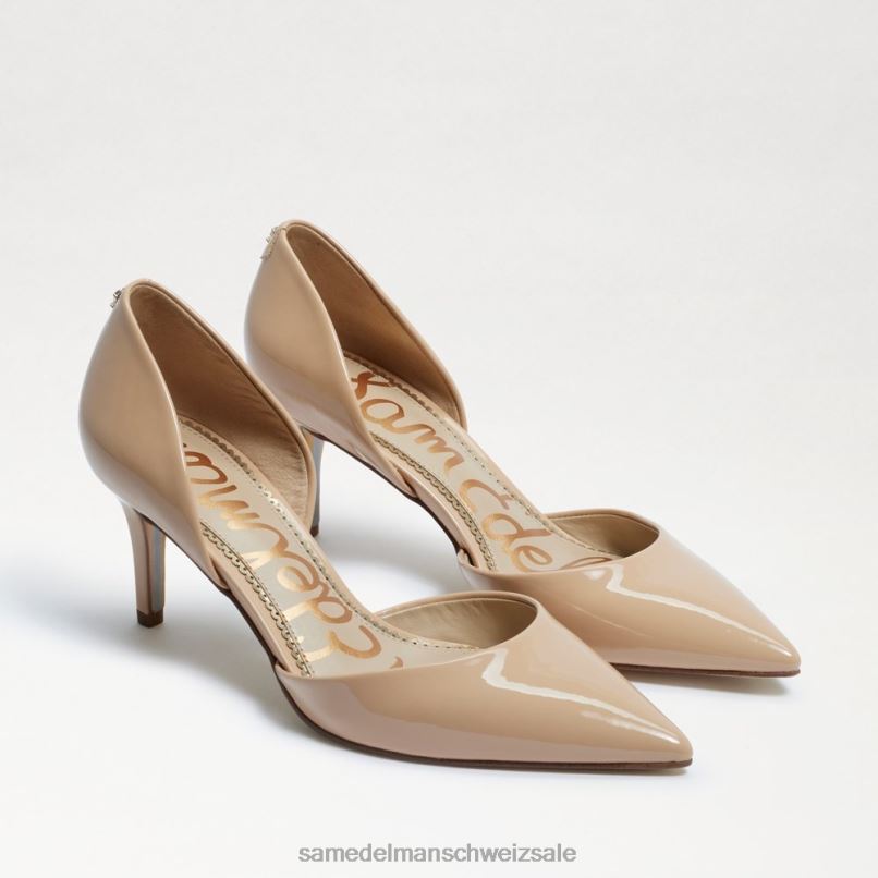 CH Sam Edelman Frauen Jaina Kitten-Heel mit spitzer Zehenpartie Beigeblau X2J86553 Schuhwerk