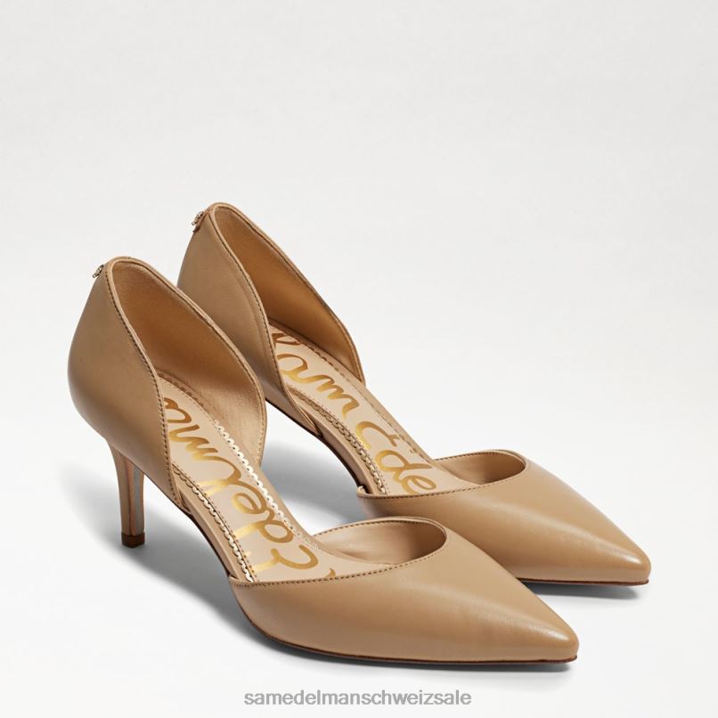 CH Sam Edelman Frauen Jaina Kitten-Heel mit spitzer Zehenpartie sanftes Beige X2J86551 Schuhwerk