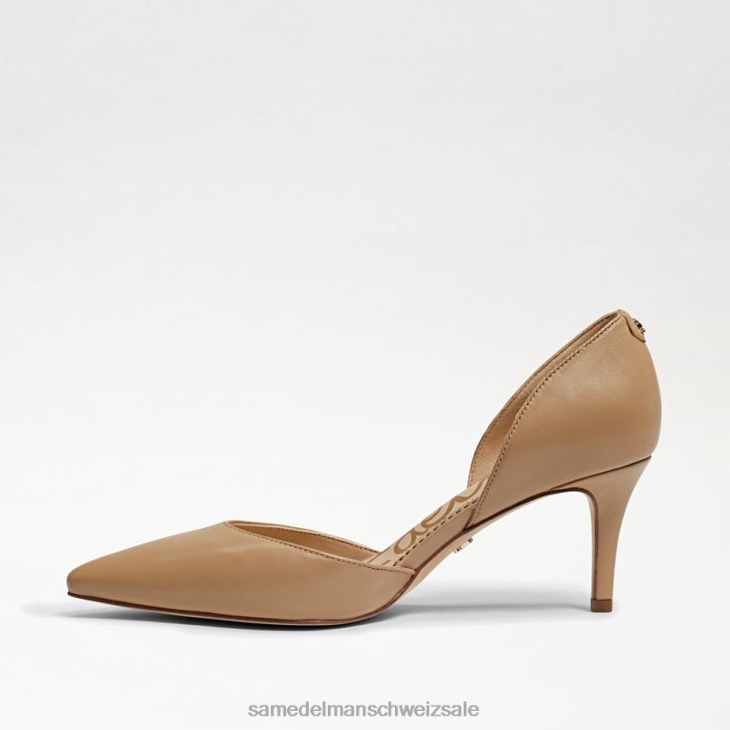 CH Sam Edelman Frauen Jaina Kitten-Heel mit spitzer Zehenpartie sanftes Beige X2J86551 Schuhwerk