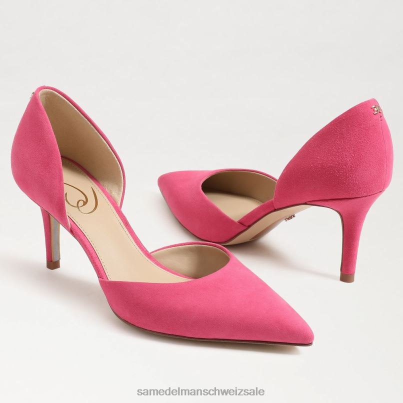 CH Sam Edelman Frauen Viv-Pumpe mit spitzer Zehenpartie Dahlie rosa X2J86364 Schuhwerk