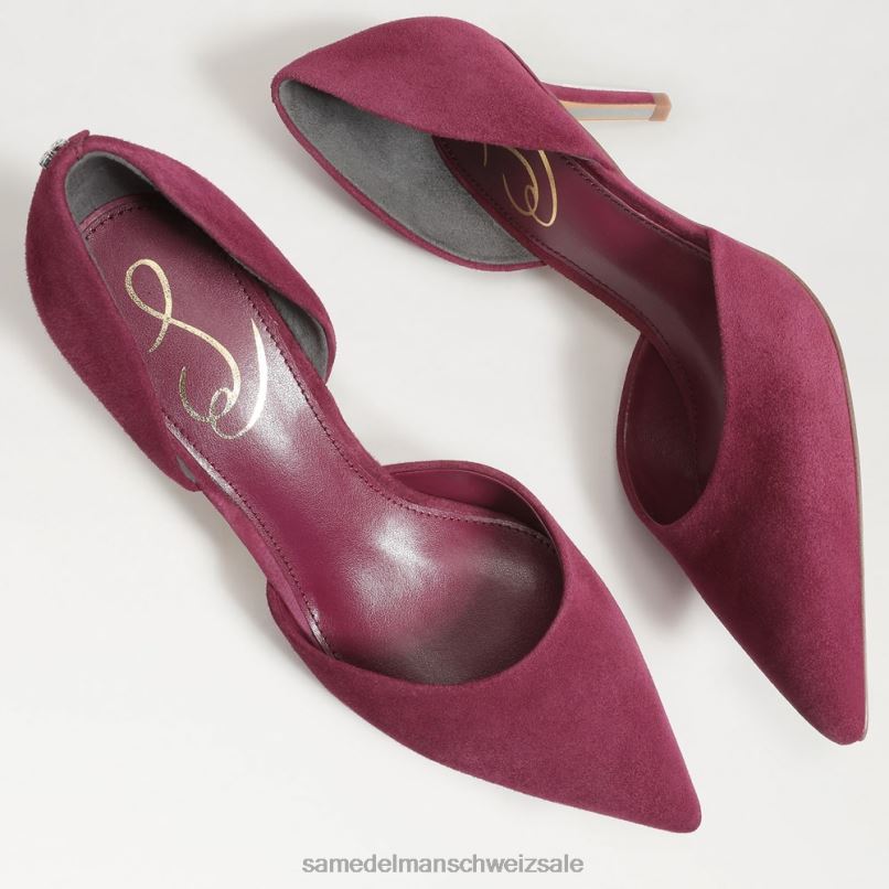 CH Sam Edelman Frauen Viv-Pumpe mit spitzer Zehenpartie Maulbeere X2J86366 Schuhwerk