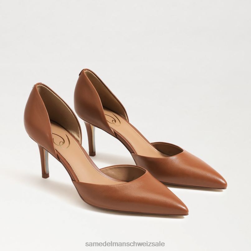 CH Sam Edelman Frauen Viv-Pumpe mit spitzer Zehenpartie Sattel X2J86361 Schuhwerk
