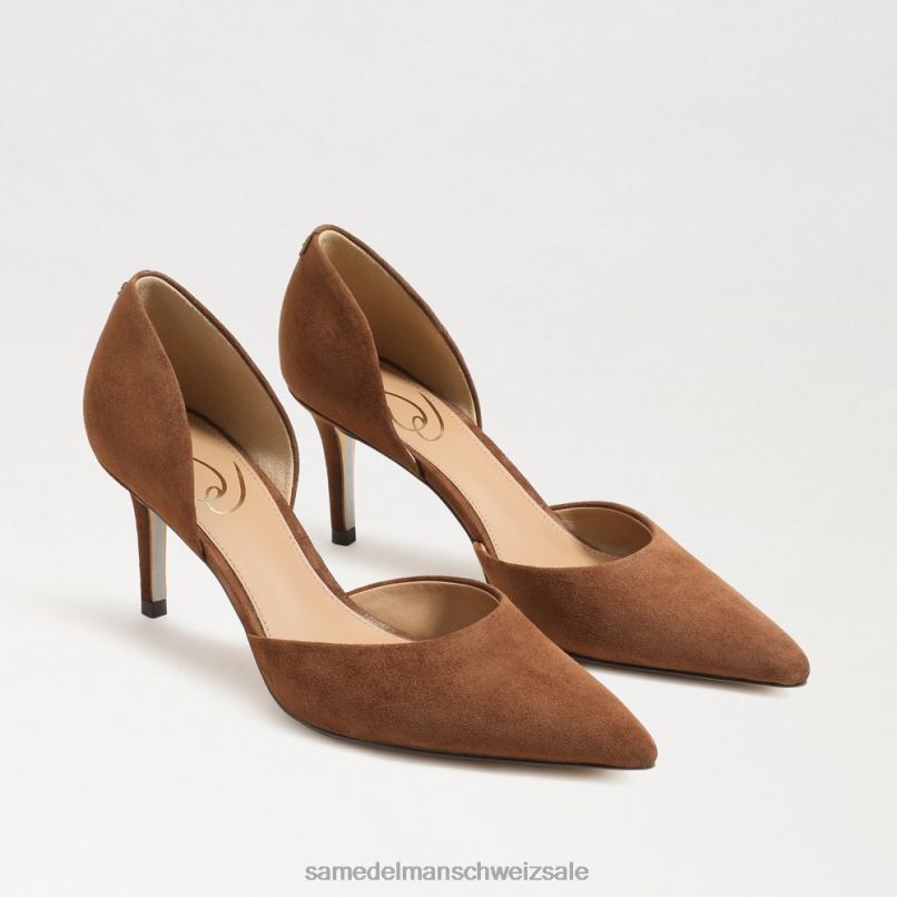 CH Sam Edelman Frauen Viv-Pumpe mit spitzer Zehenpartie geröstete Kokosnuss X2J86365 Schuhwerk