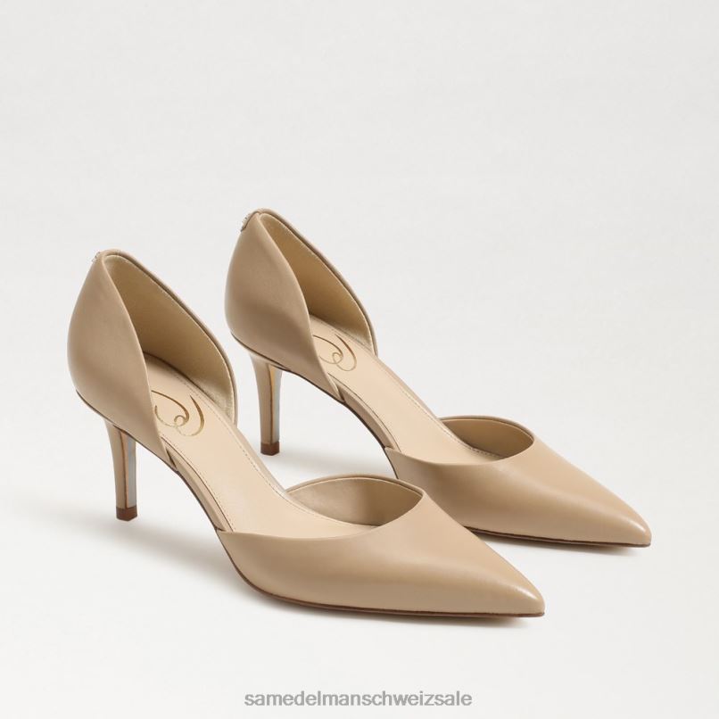CH Sam Edelman Frauen Viv-Pumpe mit spitzer Zehenpartie sanftes Beige X2J86359 Schuhwerk