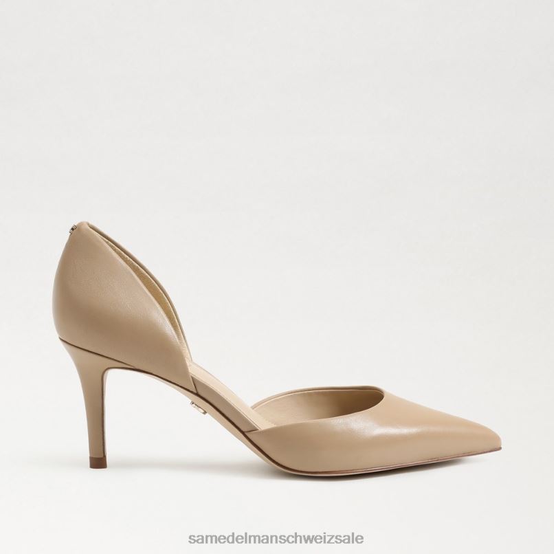 CH Sam Edelman Frauen Viv-Pumpe mit spitzer Zehenpartie sanftes Beige X2J86359 Schuhwerk