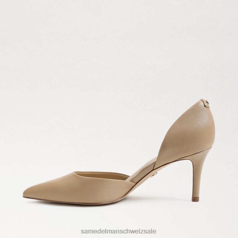 CH Sam Edelman Frauen Viv-Pumpe mit spitzer Zehenpartie sanftes Beige X2J86359 Schuhwerk
