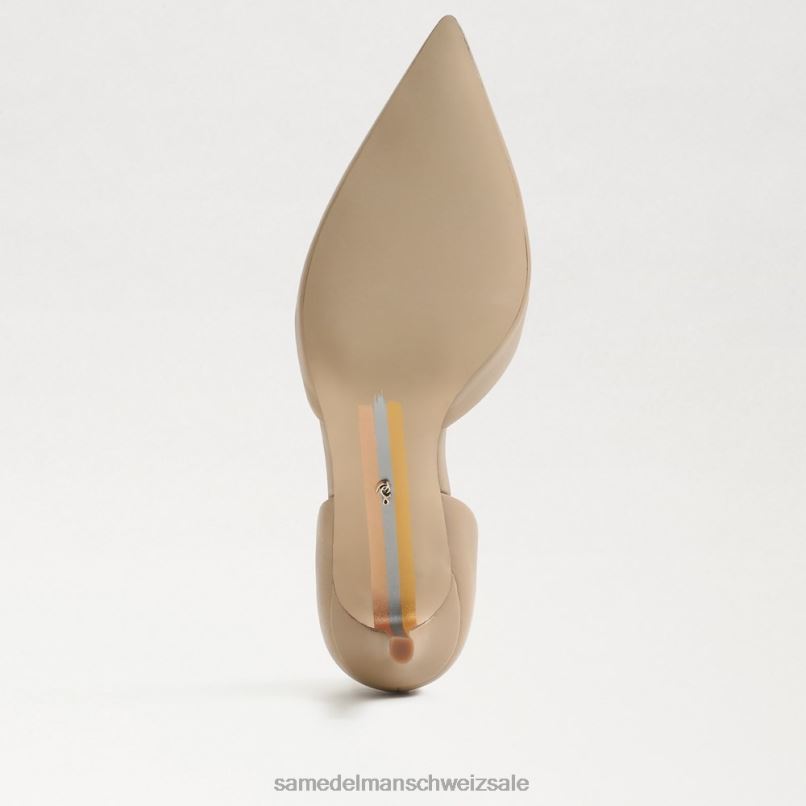 CH Sam Edelman Frauen Viv-Pumpe mit spitzer Zehenpartie sanftes Beige X2J86359 Schuhwerk