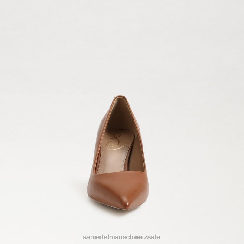 CH Sam Edelman Frauen Wiener Kitten-Heel-Pumpe Sattelleder X2J86942 Schuhwerk