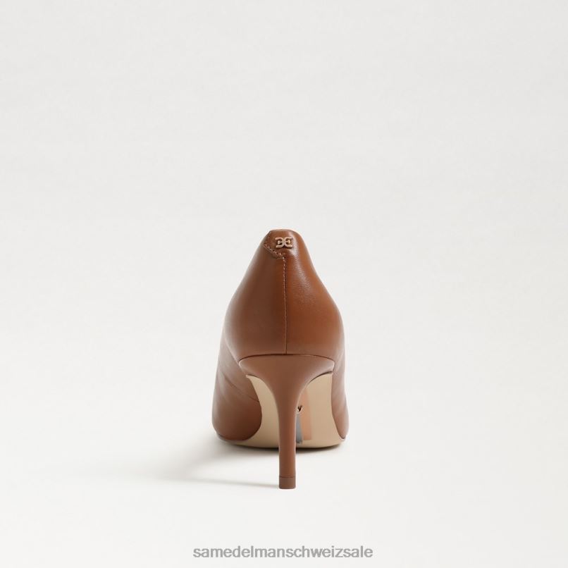 CH Sam Edelman Frauen Wiener Kitten-Heel-Pumpe Sattelleder X2J86942 Schuhwerk