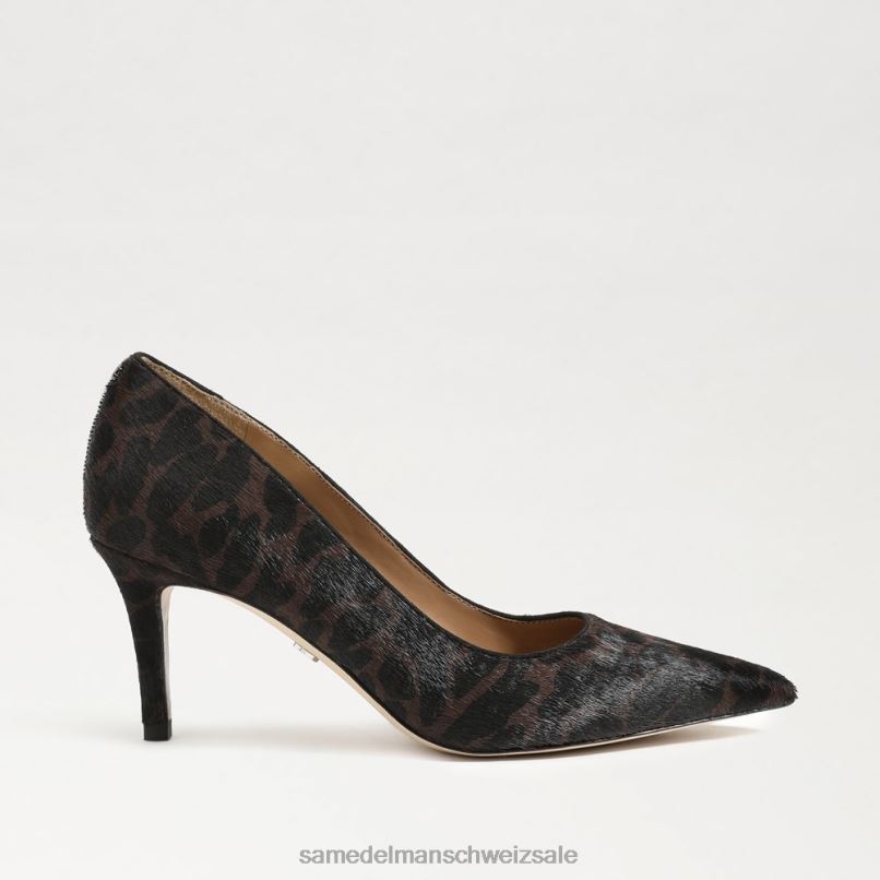CH Sam Edelman Frauen Wiener Kitten-Heel-Pumpe braunes Multileder X2J86207 Schuhwerk