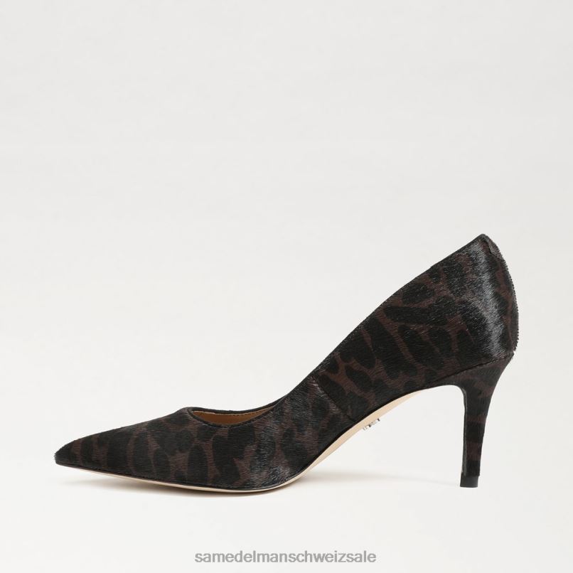 CH Sam Edelman Frauen Wiener Kitten-Heel-Pumpe braunes Multileder X2J86207 Schuhwerk