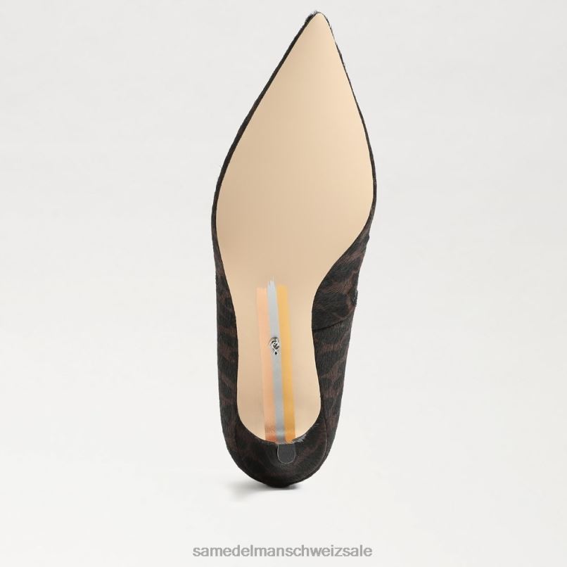 CH Sam Edelman Frauen Wiener Kitten-Heel-Pumpe braunes Multileder X2J86207 Schuhwerk