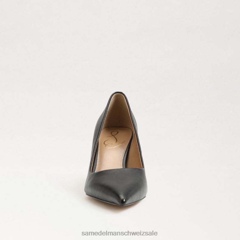 CH Sam Edelman Frauen Wiener Kitten-Heel-Pumpe schwarzes Leder X2J86209 Schuhwerk