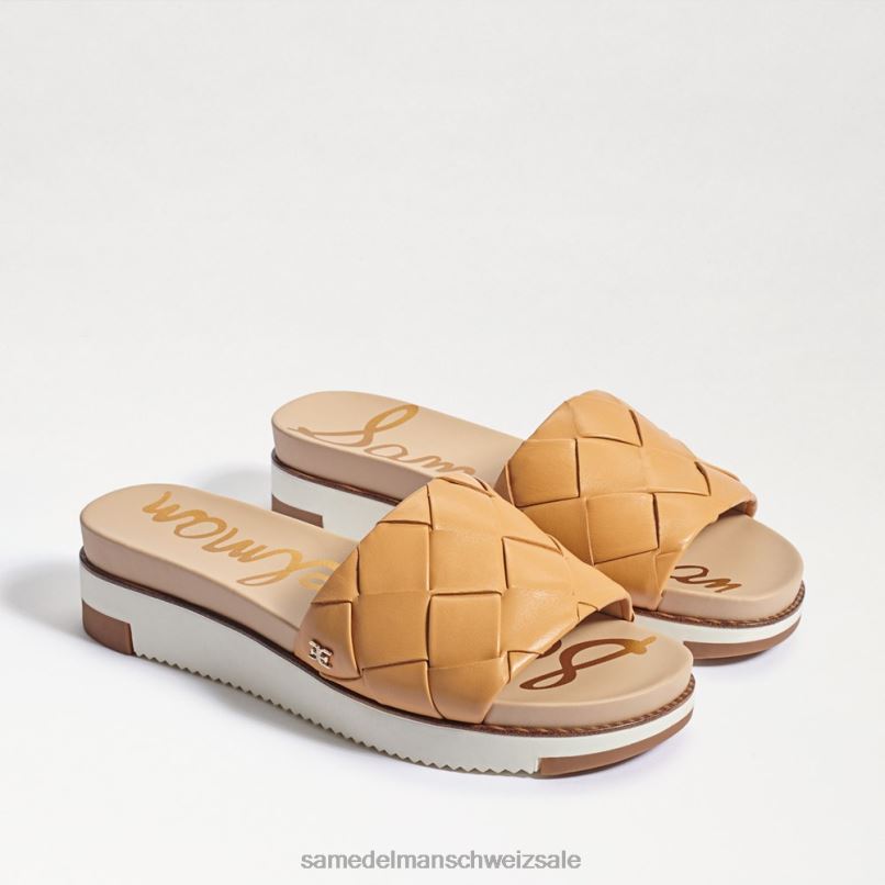 CH Sam Edelman Frauen Adaley gewebte Slide-Sandale natürliches Sandleder X2J86753 Schuhwerk