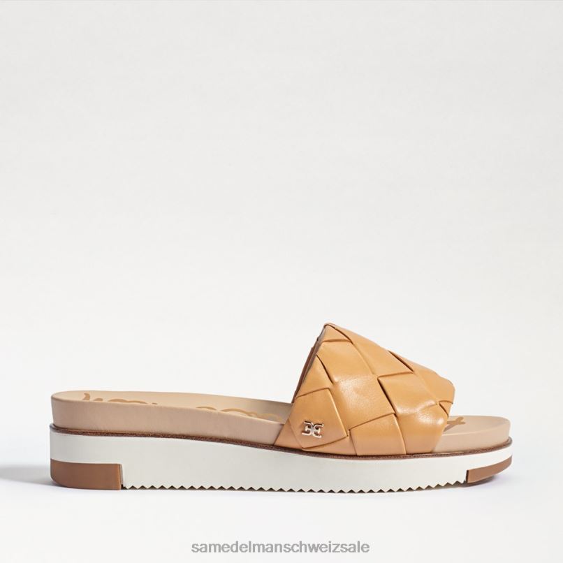 CH Sam Edelman Frauen Adaley gewebte Slide-Sandale natürliches Sandleder X2J86753 Schuhwerk