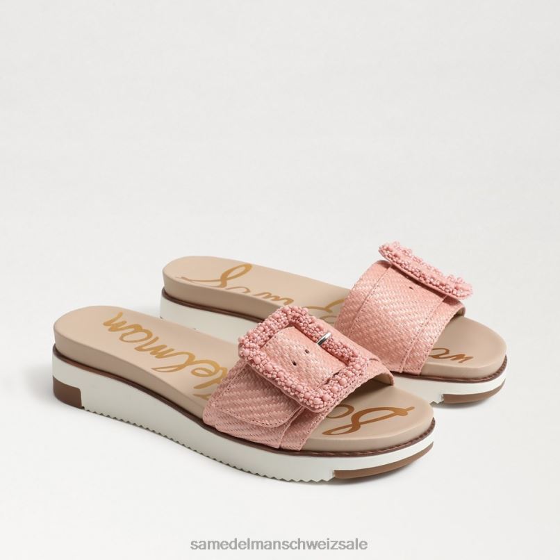 CH Sam Edelman Frauen Ariane-Perlen-Slide-Sandale Korallenpfirsich X2J86702 Schuhwerk