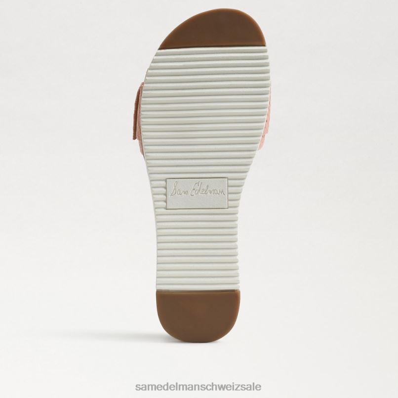 CH Sam Edelman Frauen Ariane-Perlen-Slide-Sandale Korallenpfirsich X2J86702 Schuhwerk