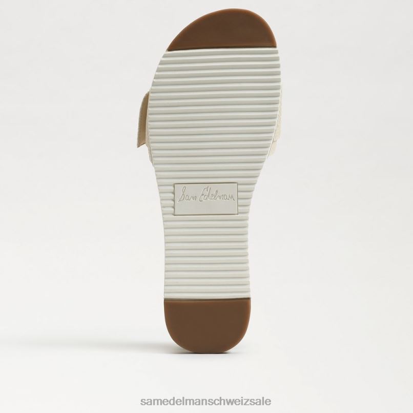 CH Sam Edelman Frauen Ariane-Perlen-Slide-Sandale Platin X2J86701 Schuhwerk