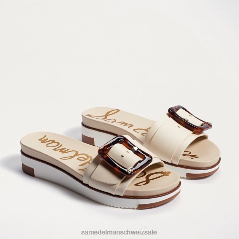 CH Sam Edelman Frauen Ariane Slide-Sandale modernes Elfenbein X2J86182 Schuhwerk