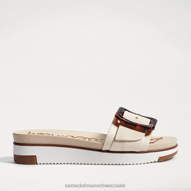 CH Sam Edelman Frauen Ariane Slide-Sandale modernes Elfenbein X2J86182 Schuhwerk